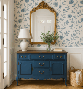 Mueble azul vintage